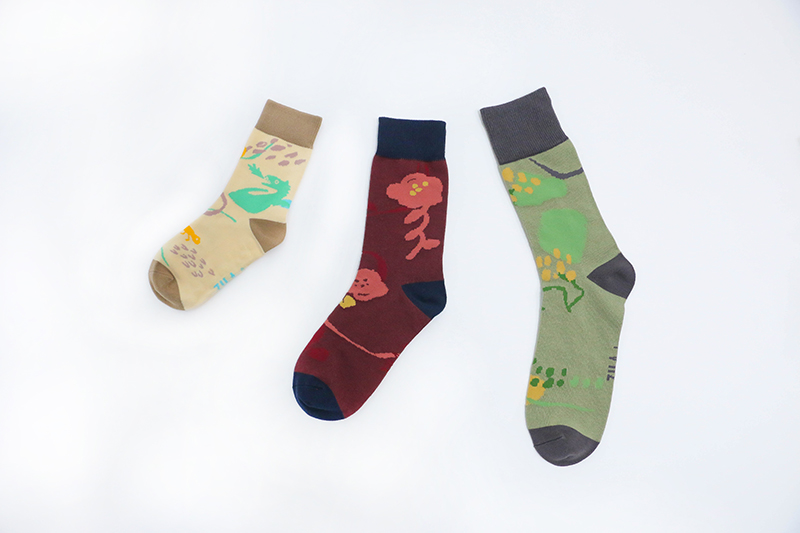 采樂專業製襪 ZILA SOCKS_ZILA 合唱系列手繪插畫親子中統襪 | 3尺寸